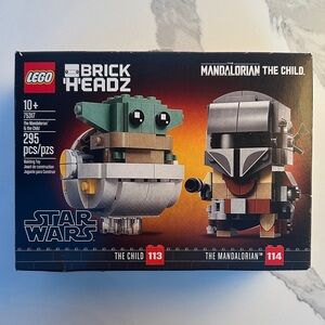 LEGO BrickHeadz Star Wars The Mandalorian & The Child 295 Piece Building Set